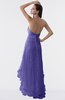 ColsBM Isabel Purple Simple A-line Zipper Tea Length Paillette Plus Size Bridesmaid Dresses