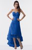 ColsBM Isabel Royal Blue Simple A-line Zipper Tea Length Paillette Plus Size Bridesmaid Dresses