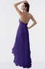 ColsBM Isabel Royal Purple Simple A-line Zipper Tea Length Paillette Plus Size Bridesmaid Dresses