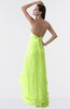 ColsBM Isabel Sharp Green Simple A-line Zipper Tea Length Paillette Plus Size Bridesmaid Dresses