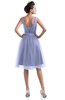 ColsBM Ashley Lavender Plain Illusion Zipper Knee Length Flower Plus Size Bridesmaid Dresses