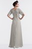 ColsBM Emilia Ashes Of Roses Modest Sweetheart Short Sleeve Zip up Floor Length Plus Size Bridesmaid Dresses