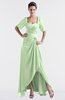ColsBM Emilia Seacrest Modest Sweetheart Short Sleeve Zip up Floor Length Plus Size Bridesmaid Dresses