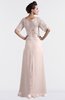 ColsBM Emilia Silver Peony Modest Sweetheart Short Sleeve Zip up Floor Length Plus Size Bridesmaid Dresses
