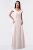 ColsBM Madelyn Angel Wing Informal A-line Portrait Zipper Floor Length Ruching Plus Size Bridesmaid Dresses