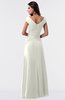 ColsBM Madelyn Cream Informal A-line Portrait Zipper Floor Length Ruching Plus Size Bridesmaid Dresses