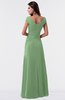 ColsBM Madelyn Fair Green Informal A-line Portrait Zipper Floor Length Ruching Plus Size Bridesmaid Dresses