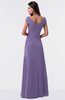 ColsBM Madelyn Lilac Informal A-line Portrait Zipper Floor Length Ruching Plus Size Bridesmaid Dresses