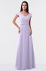 ColsBM Madelyn Pastel Lilac Informal A-line Portrait Zipper Floor Length Ruching Plus Size Bridesmaid Dresses