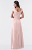 ColsBM Madelyn Pastel Pink Informal A-line Portrait Zipper Floor Length Ruching Plus Size Bridesmaid Dresses