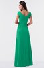 ColsBM Madelyn Sea Green Informal A-line Portrait Zipper Floor Length Ruching Plus Size Bridesmaid Dresses