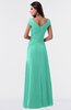 ColsBM Madelyn Seafoam Green Informal A-line Portrait Zipper Floor Length Ruching Plus Size Bridesmaid Dresses