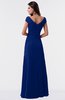 ColsBM Madelyn Sodalite Blue Informal A-line Portrait Zipper Floor Length Ruching Plus Size Bridesmaid Dresses
