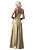 ColsBM Cora Apricot Gelato Cute A-line Scoop Sleeveless Zipper Beading Plus Size Bridesmaid Dresses