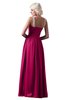 ColsBM Cora Beetroot Purple Cute A-line Scoop Sleeveless Zipper Beading Plus Size Bridesmaid Dresses