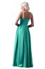 ColsBM Cora Blue Turquoise Cute A-line Scoop Sleeveless Zipper Beading Plus Size Bridesmaid Dresses