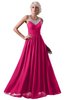 ColsBM Cora Fandango Pink Cute A-line Scoop Sleeveless Zipper Beading Plus Size Bridesmaid Dresses
