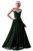 ColsBM Cora Hunter Green Cute A-line Scoop Sleeveless Zipper Beading Plus Size Bridesmaid Dresses