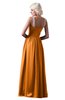 ColsBM Cora Orange Cute A-line Scoop Sleeveless Zipper Beading Plus Size Bridesmaid Dresses