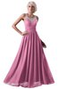 ColsBM Cora Pink Cute A-line Scoop Sleeveless Zipper Beading Plus Size Bridesmaid Dresses