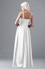 ColsBM Cora White Cute A-line Scoop Sleeveless Zipper Beading Plus Size Bridesmaid Dresses