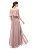 ColsBM Hana Blush Pink Bridesmaid Dresses Romantic Short Sleeve Floor Length Pleated A-line Off The Shoulder