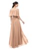 ColsBM Hana Burnt Orange Bridesmaid Dresses Romantic Short Sleeve Floor Length Pleated A-line Off The Shoulder