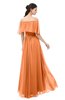 ColsBM Hana Mango Bridesmaid Dresses Romantic Short Sleeve Floor Length Pleated A-line Off The Shoulder