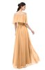 ColsBM Hana Salmon Buff Bridesmaid Dresses Romantic Short Sleeve Floor Length Pleated A-line Off The Shoulder