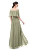 ColsBM Hana Sponge Bridesmaid Dresses Romantic Short Sleeve Floor Length Pleated A-line Off The Shoulder