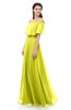 ColsBM Hana Sulphur Spring Bridesmaid Dresses Romantic Short Sleeve Floor Length Pleated A-line Off The Shoulder