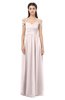 ColsBM Amirah Angel Wing Bridesmaid Dresses Halter Zip up Pleated Floor Length Elegant Short Sleeve