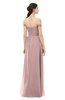 ColsBM Amirah Blush Pink Bridesmaid Dresses Halter Zip up Pleated Floor Length Elegant Short Sleeve