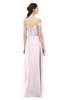 ColsBM Amirah Blush Bridesmaid Dresses Halter Zip up Pleated Floor Length Elegant Short Sleeve