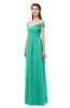 ColsBM Amirah Ceramic Bridesmaid Dresses Halter Zip up Pleated Floor Length Elegant Short Sleeve