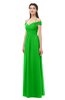 ColsBM Amirah Classic Green Bridesmaid Dresses Halter Zip up Pleated Floor Length Elegant Short Sleeve