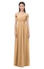 ColsBM Amirah Desert Mist Bridesmaid Dresses Halter Zip up Pleated Floor Length Elegant Short Sleeve
