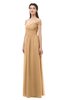ColsBM Amirah Desert Mist Bridesmaid Dresses Halter Zip up Pleated Floor Length Elegant Short Sleeve