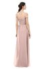 ColsBM Amirah Dusty Rose Bridesmaid Dresses Halter Zip up Pleated Floor Length Elegant Short Sleeve