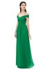 ColsBM Amirah Green Bridesmaid Dresses Halter Zip up Pleated Floor Length Elegant Short Sleeve