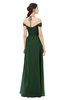 ColsBM Amirah Hunter Green Bridesmaid Dresses Halter Zip up Pleated Floor Length Elegant Short Sleeve