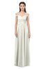 ColsBM Amirah Ivory Bridesmaid Dresses Halter Zip up Pleated Floor Length Elegant Short Sleeve