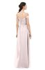 ColsBM Amirah Light Pink Bridesmaid Dresses Halter Zip up Pleated Floor Length Elegant Short Sleeve