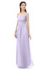 ColsBM Amirah Light Purple Bridesmaid Dresses Halter Zip up Pleated Floor Length Elegant Short Sleeve