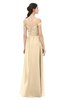 ColsBM Amirah Marzipan Bridesmaid Dresses Halter Zip up Pleated Floor Length Elegant Short Sleeve