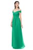 ColsBM Amirah Pepper Green Bridesmaid Dresses Halter Zip up Pleated Floor Length Elegant Short Sleeve