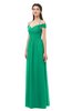 ColsBM Amirah Pepper Green Bridesmaid Dresses Halter Zip up Pleated Floor Length Elegant Short Sleeve