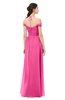 ColsBM Amirah Rose Pink Bridesmaid Dresses Halter Zip up Pleated Floor Length Elegant Short Sleeve