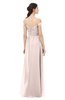 ColsBM Amirah Silver Peony Bridesmaid Dresses Halter Zip up Pleated Floor Length Elegant Short Sleeve