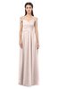 ColsBM Amirah Silver Peony Bridesmaid Dresses Halter Zip up Pleated Floor Length Elegant Short Sleeve